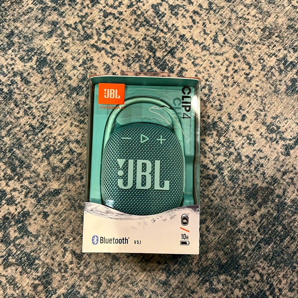 JBL Clip 4, Teal - Portable Bluetooth 5.1 Speaker